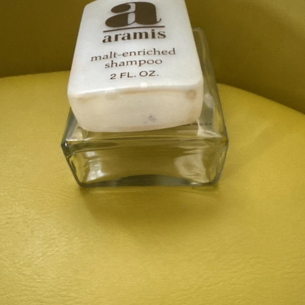 Empty Aramis After Shave 4oz & Malt Shampoo 2oz Vintage Movie Prop Collectible
